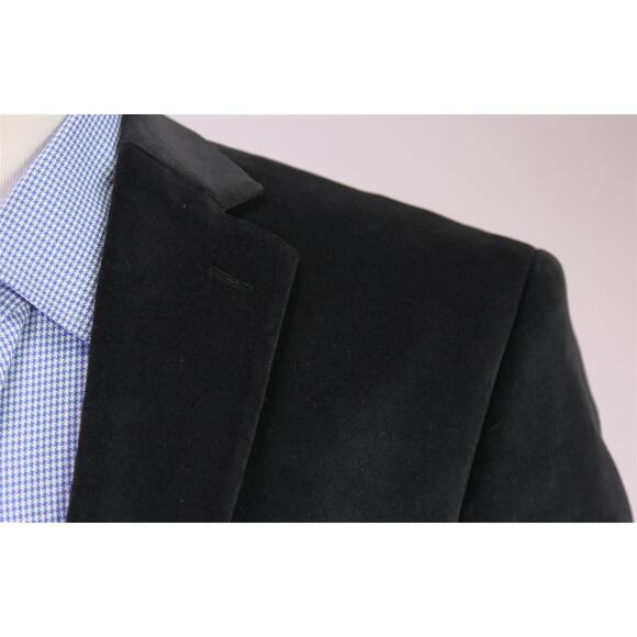 Calvin Klein Charcoal Gray Velvet Smoking Blazer Jacket Formal 38R - Picture 4 of 9